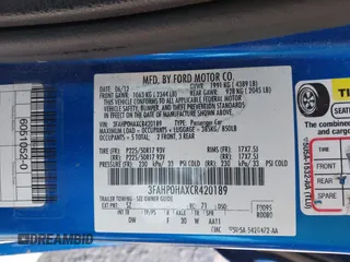 2012 Ford Fusion SE with VIN 3FAHP0HAXCR420189, listed as a IAAI auction lot 42710212 with 129,832 mi miles and . Bid and sale history available at DreamBid. Image 9.