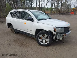2014 Jeep Compass Sport with VIN 1C4NJCBB9ED547335, listed as a IAAI auction lot 41821726 with 144,100 mi miles. Bid and sale history available at carsss.com. Image 1.