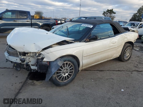 2005 Chrysler Sebring with VIN 1C3EL45X25N677043, listed as a Copart auction lot 82529324 with 105,774 mi miles and Salvage title. Bid and sale history available at DreamBid. Image 1.