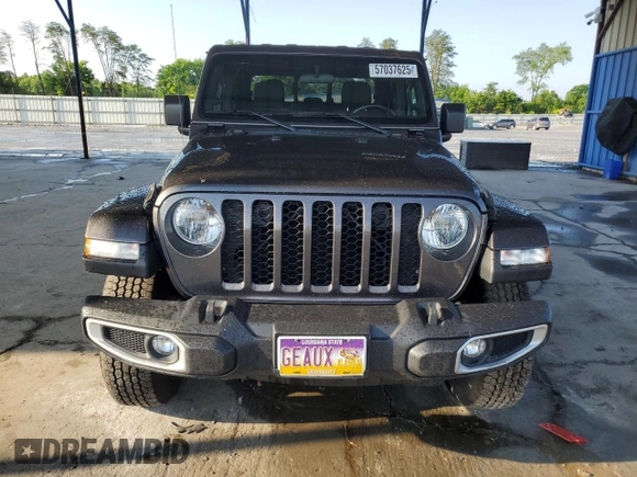 2022 Jeep Gladiator Texas Trail with VIN 1C6HJTAG5NL121505, listed as a Copart auction lot 57037625 with 55,091 mi miles and Salvage title. Bid and sale history available at DreamBid. Image 5.