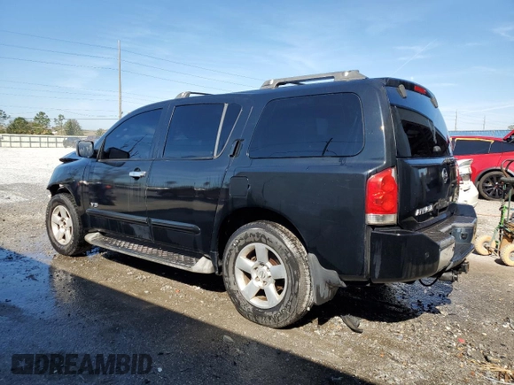 2006 Nissan Armada LE z VIN 5N1AA08A76N704895, wystawiony jako Copart lot #43348725 z przebiegiem 347 843 mil mil oraz Szkoda całkowita • Salvage title. Historia ofert i sprzedaży dostępna na DreamBid. Obrazek 2.