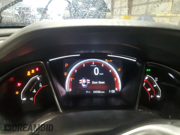 2020 Honda Civic Sedan Sport with VIN 19XFC2F85LE000033, listed as a Copart auction lot 53673405 with 45,386 mi miles and Salvage Title. Bid and sale history available at carsss.com. Image 9.