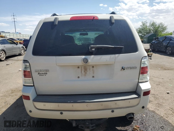 2009 Mercury Mariner Hybrid with VIN 4M2CU39359KJ16466, listed as a Copart auction lot 57279615 with 351,095 mi miles and Salvage title. Bid and sale history available at DreamBid. Image 6.