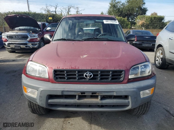 1998 Toyota RAV4 with VIN JT3GP10V5W7037660, listed as a Copart auction lot 44176245 with 203,792 mi miles and Salvage Title. Bid and sale history available at carsss.com. Image 5.