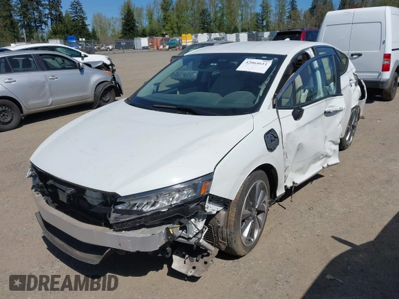 2019 Honda Clarity with VIN JHMZC5F1XKC007033, listed as a IAAI auction lot 42064611 with 28,458 mi miles. Bid and sale history available at carsss.com. Image 17.