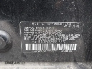 2009 Subaru Impreza i z VIN JF1GH60689H818577, wystawiony jako IAAI lot #41918969 z przebiegiem 149 256 mil mil oraz . Historia ofert i sprzedaży dostępna na DreamBid. Obrazek 9.