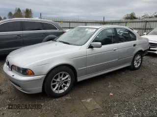 2003 BMW 5 Series 525iA with VIN WBADT43463G033124, listed as a Copart auction lot 72507464 with 0 mi miles and Salvage Title. Bid and sale history available at carsss.com. Image 1.