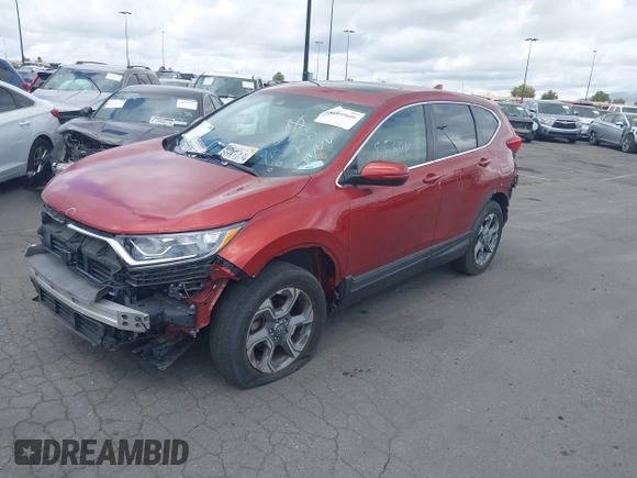 2018 Honda CR-V EX-L with VIN 2HKRW2H85JH695138, listed as a IAAI auction lot 41655606 with 75,080 mi miles. Bid and sale history available at carsss.com. Image 2.