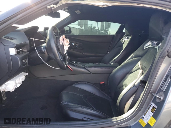 2022 Toyota Supra 3.0 with VIN WZ1DB0C0XNW046741, listed as a Copart auction lot 43457735 with 60,705 mi miles and Salvage title. Bid and sale history available at DreamBid. Image 7.
