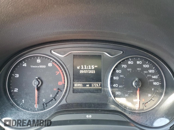 2015 Audi A3 2.0T Premium Plus with VIN WAUEFGFFXF1135057, listed as a Copart auction lot 67193823 with 85,991 mi miles. Bid and sale history available at carsss.com. Image 9.