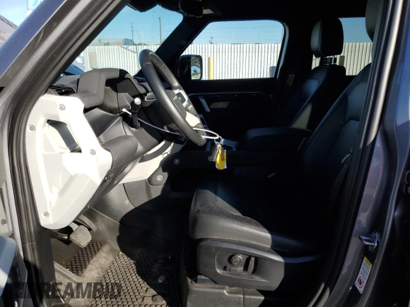 2023 Land Rover Defender X-Dynamic SE with VIN SALE27EU7P2225740, listed as a Copart auction lot 88372285 with 13,408 mi miles and Salvage Title. Bid and sale history available at DreamBid. Image 7.