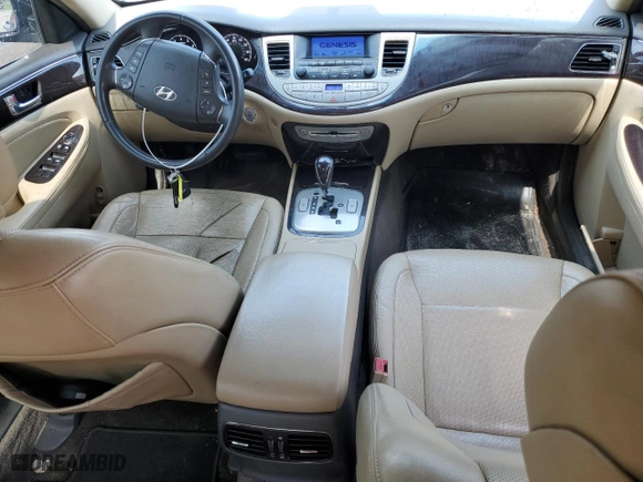 2011 Hyundai Genesis with VIN KMHGC4DEXBU131480, listed as a Copart auction lot 47437575 with 144,037 mi miles and Salvage Title. Bid and sale history available at carsss.com. Image 8.