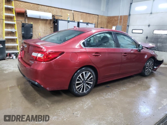 2018 Subaru Legacy Premium with VIN 4S3BNAF69J3031033, listed as a Copart auction lot 56477085 with 40,852 mi miles and Salvage title. Bid and sale history available at DreamBid. Image 3.