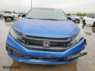 2019 Honda Civic Sedan Sport with VIN 19XFC2F82KE022215, listed as a Copart auction lot 50644045 with 66,756 mi miles and Salvage Title. Bid and sale history available at carsss.com. Image 5.