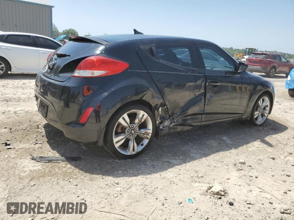 2013 Hyundai Veloster w/Black Int with VIN KMHTC6AD3DU171389, listed as a Copart auction lot 57343135 with 80,572 mi miles and Salvage title. Bid and sale history available at DreamBid. Image 3.