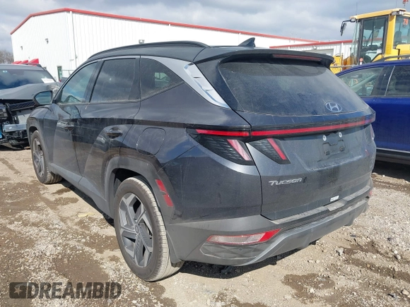 2023 Hyundai Tucson Limited with VIN 5NMJE3AE5PH187294, listed as a IAAI auction lot 41389348 with 21,216 mi miles. Bid and sale history available at carsss.com. Image 3.