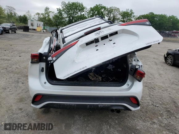 2023 Toyota Highlander L with VIN 5TDKDRBH0PS002021, listed as a Copart auction lot 56632705 with Not provided miles and Salvage title. Bid and sale history available at DreamBid. Image 6.