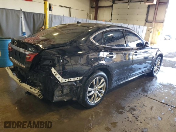 2017 Infiniti Q70 with VIN JN1BY1AR4HM770553, listed as a Copart auction lot 50878195 with 136,455 mi miles and Salvage Title. Bid and sale history available at carsss.com. Image 3.