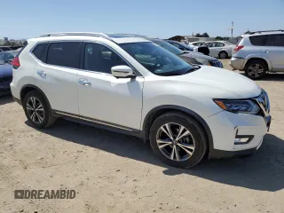 2017 Nissan Rogue SL with VIN 5N1AT2MT3HC751952, listed as a Copart auction lot 60842915 with 75,606 mi miles and Salvage title. Bid and sale history available at DreamBid. Image 4.