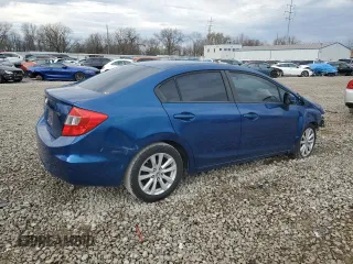 2012 Honda Civic EX with VIN 19XFB2F89CE002130, listed as a Copart auction lot 48515155 with 190,416 mi miles and Salvage Title. Bid and sale history available at DreamBid. Image 3.