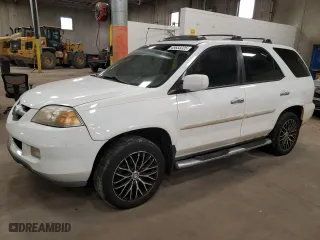 2004 Acura MDX Touring Pkg with VIN 2HNYD18654H515397, listed as a Copart auction lot 49633225 with 212,400 mi miles and Salvage Title. Bid and sale history available at carsss.com. Image 1.