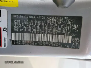 2010 Toyota Corolla with VIN 2T1BU4EE8AC531382, listed as a Copart auction lot 59903015 with 174,213 mi miles and Salvage title. Bid and sale history available at DreamBid. Image 12.