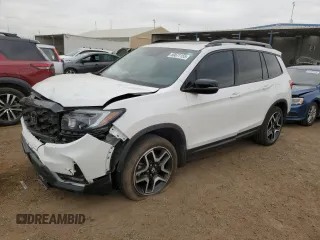 2023 Honda Passport Elite with VIN 5FNYF8H05PB013536, listed as a Copart auction lot 50671155 with 33,815 mi miles and Salvage Title. Bid and sale history available at DreamBid. Image 1.