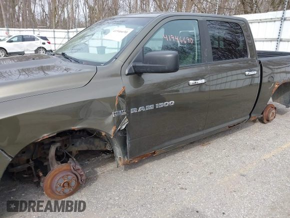 2012 Ram 1500 Big Horn with VIN 1C6RD7LT2CS172976, listed as a IAAI auction lot 41946690 with 1 mi miles. Bid and sale history available at carsss.com. Image 6.