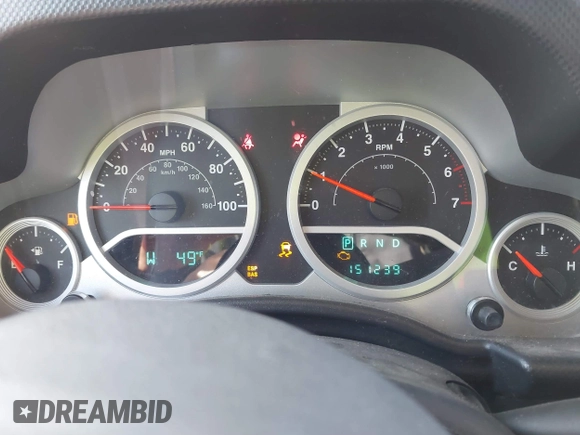 2010 Jeep Wrangler Unlimited Rubicon with VIN 1J4BA6H12AL109611, listed as a IAAI auction lot 40993956 with 151,239 mi miles and . Bid and sale history available at DreamBid. Image 7.