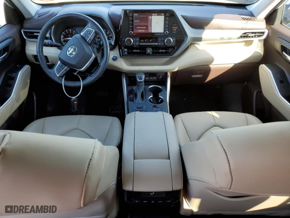 2020 Toyota Highlander XLE with VIN 5TDHZRBH8LS048346, listed as a Copart auction lot 46923375 with 20,168 mi miles and Salvage Title. Bid and sale history available at carsss.com. Image 8.