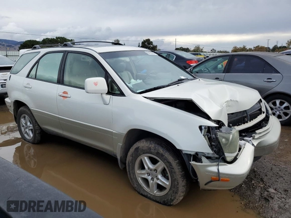 2000 Lexus RX 300 with VIN JT6HF10U6Y0132967, listed as a Copart auction lot 82452084 with 206,616 mi miles and Salvage Title. Bid and sale history available at carsss.com. Image 4.