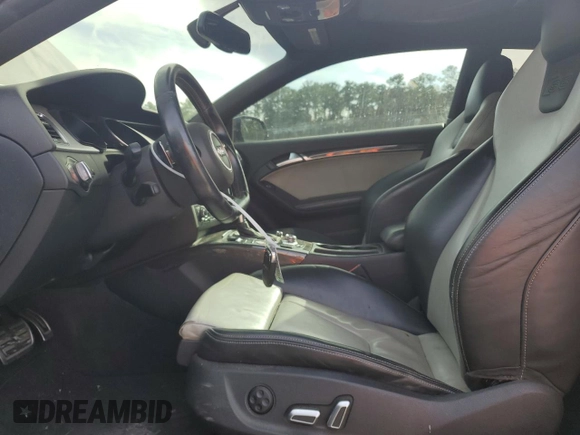2016 Audi S5 Premium Plus with VIN WAUC4AFR6GA040971, listed as a Copart auction lot 81013414 with 121,417 mi miles and Salvage Title. Bid and sale history available at carsss.com. Image 7.
