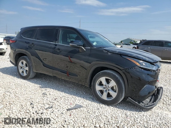 2021 Toyota Highlander L with VIN 5TDCZRAH3MS076472, listed as a Copart auction lot 53209755 with 34,781 mi miles and Salvage title. Bid and sale history available at DreamBid. Image 4.