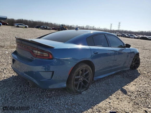 2023 Dodge Charger R/T with VIN 2C3CDXCT2PH660003, listed as a Copart auction lot 48254125 with 25,729 mi miles and Salvage Title. Bid and sale history available at carsss.com. Image 3.