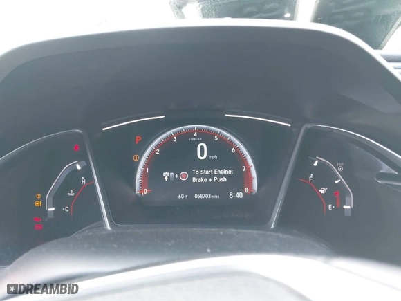 2019 Honda Civic Sedan Sport with VIN 2HGFC2F81KH517530, listed as a IAAI auction lot 41664460 with NaN miles. Bid and sale history available at carsss.com. Image 7.
