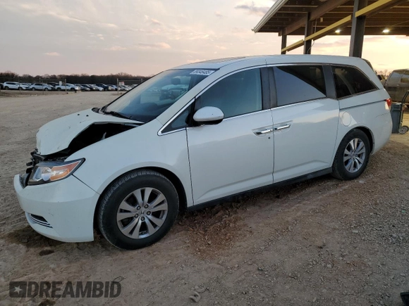 2015 Honda Odyssey EX-L with VIN 5FNRL5H61FB059038, listed as a Copart auction lot 89346485 with 82,963 mi miles and Salvage Title. Bid and sale history available at DreamBid. Image 1.