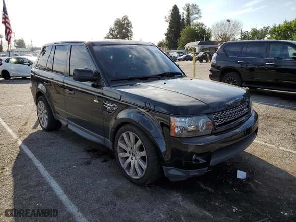 2012 Land Rover Range Rover Sport HSE LUX with VIN SALSK2D41CA745004, listed as a Copart auction lot 49613965 with 0 mi miles and Salvage Title. Bid and sale history available at carsss.com. Image 4.