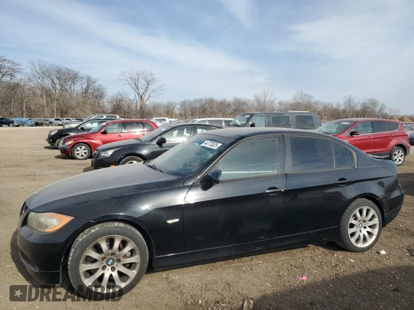 2007 BMW 3 Series 335xi with VIN WBAVD53557A008806, listed as a Copart auction lot 44773525 with 181,583 mi miles and Salvage Title. Bid and sale history available at carsss.com. Image 1.
