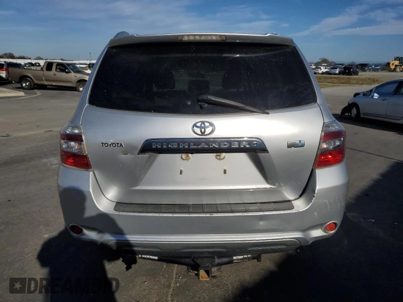 2009 Toyota Highlander Hybrid with VIN JTEEW41A192035100, listed as a Copart auction lot 88737345 with 278,018 mi miles and Salvage Title. Bid and sale history available at carsss.com. Image 6.