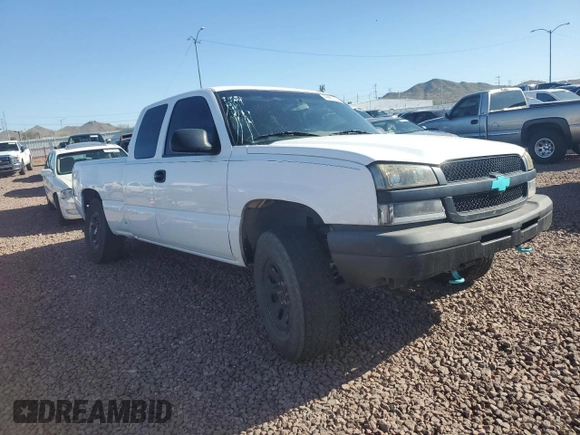 2004 Chevrolet Silverado 1500 Work Truck with VIN 1GCEC19V84E385253, listed as a Copart auction lot 49457334 with 0 mi miles and Salvage Title. Bid and sale history available at carsss.com. Image 4.