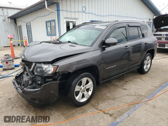 2014 Jeep Compass Latitude with VIN 1C4NJDEB4ED904731, listed as a Copart auction lot 51809165 with 104,760 mi miles and Salvage Title. Bid and sale history available at DreamBid. Image 1.