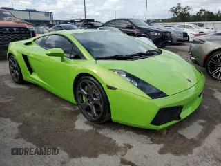 2005 Lamborghini Gallardo z VIN ZHWGU11S35LA02379, wystawiony jako Copart lot #75365184 z przebiegiem 23 102 mil mil oraz Nie do naprawy. Historia ofert i sprzedaży dostępna na DreamBid. Obrazek 4.