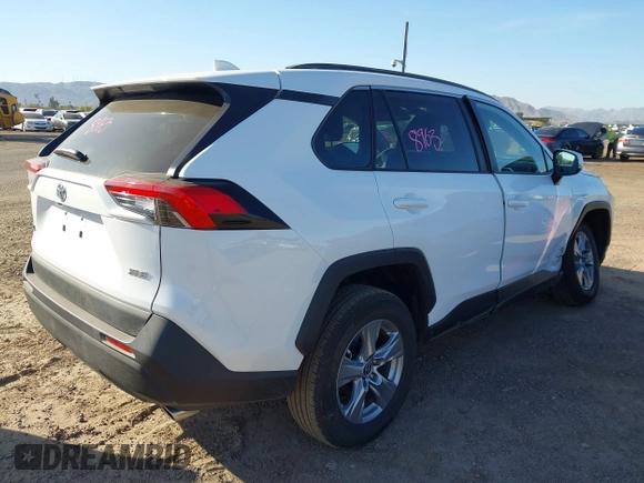2025 Toyota RAV4 XLE with VIN 2T3W1RFV9SW366293, listed as a IAAI auction lot 41896395 with 10,315 mi miles. Bid and sale history available at carsss.com. Image 4.
