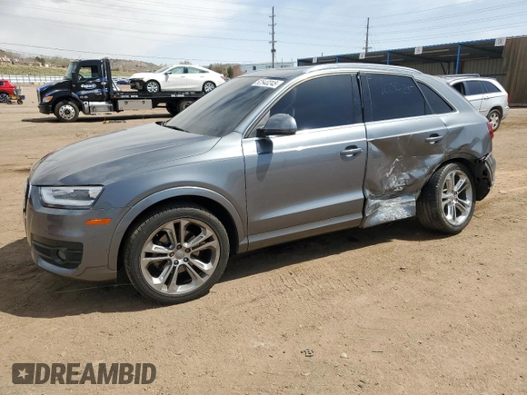2015 Audi Q3 Prestige with VIN WA1GFCFS5FR003871, listed as a Copart auction lot 52540245 with 110,109 mi miles and Salvage title. Bid and sale history available at DreamBid. Image 1.