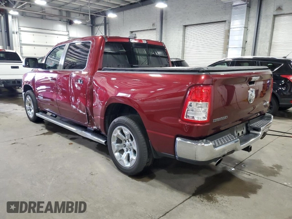 2019 Ram 1500 Big Horn/Lone Star with VIN 1C6SRFFT0KN586554, listed as a Copart auction lot 50652495 with 120,426 mi miles and Salvage Title. Bid and sale history available at carsss.com. Image 2.