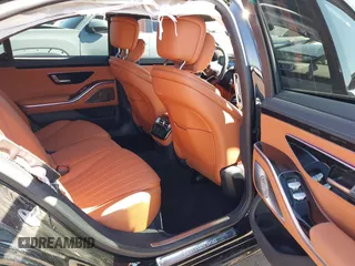 2023 Mercedes-Benz S 500 with VIN W1K6G6DB5PA171535, listed as a IAAI auction lot 41667618 with 17,382 mi miles and . Bid and sale history available at DreamBid. Image 8.
