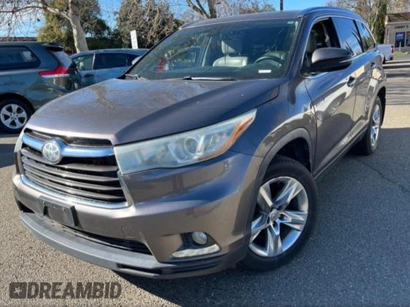 2014 Toyota Highlander Limited with VIN 5TDDCRFH4ES006897, listed as a Copart auction lot 89222335 with 329,257 mi miles and Clean title. Bid and sale history available at DreamBid. Image 2.