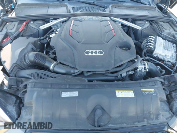 2023 Audi S5 Premium Plus with VIN WAUP4AF58PA001748, listed as a IAAI auction lot 41194878 with 33,877 mi miles and . Bid and sale history available at DreamBid. Image 10.