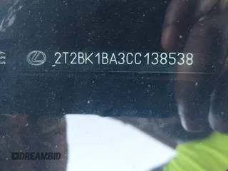 2012 Lexus RX 350 с VIN 2T2BK1BA3CC138538, выставлен на аукционе IAAI как лот 42606193 с пробегом 208 440 миль миль и . История ставок и продаж доступна на DreamBid. Изображение 9.