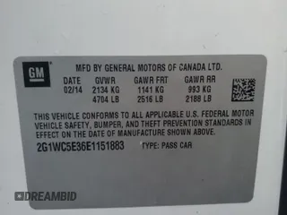 2014 Chevrolet Impala LTZ with VIN 2G1WC5E36E1151883, listed as a Copart auction lot 49337525 with 172,803 mi miles and Salvage Title. Bid and sale history available at DreamBid. Image 15.